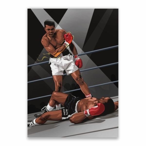 Muhammad Ali Victory Painting Poster - A1