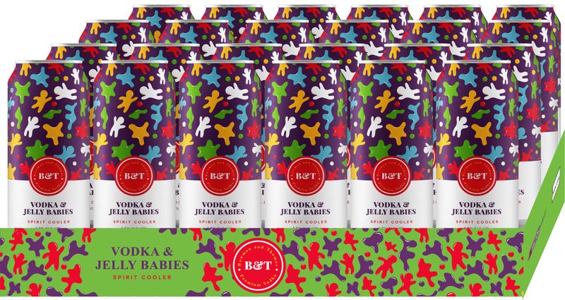 Bowman &amp; Thomas Vodka Jelly Babies 24 x 440ml Cans