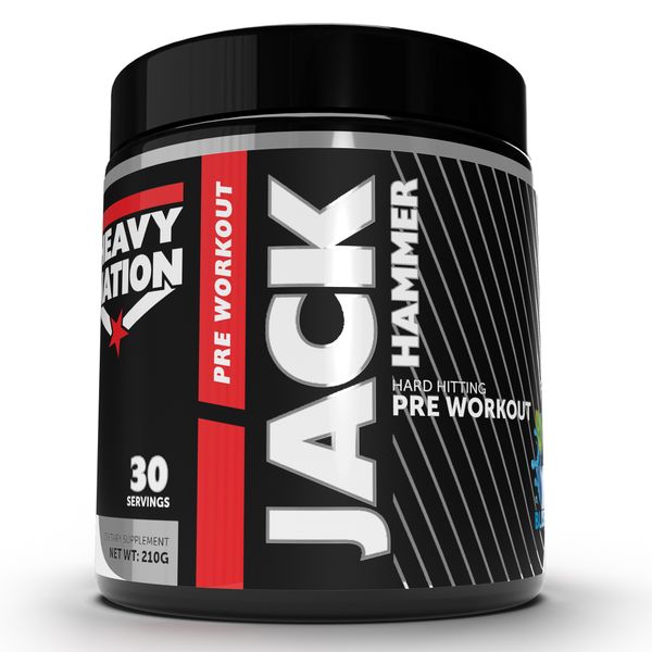 Jack Hammer - Hard Hitting Pre Workout - Green Apple - 210g