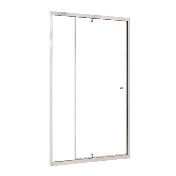 Argent Adjustable Pivot Shower Door, Silver Frame/Clear Glass