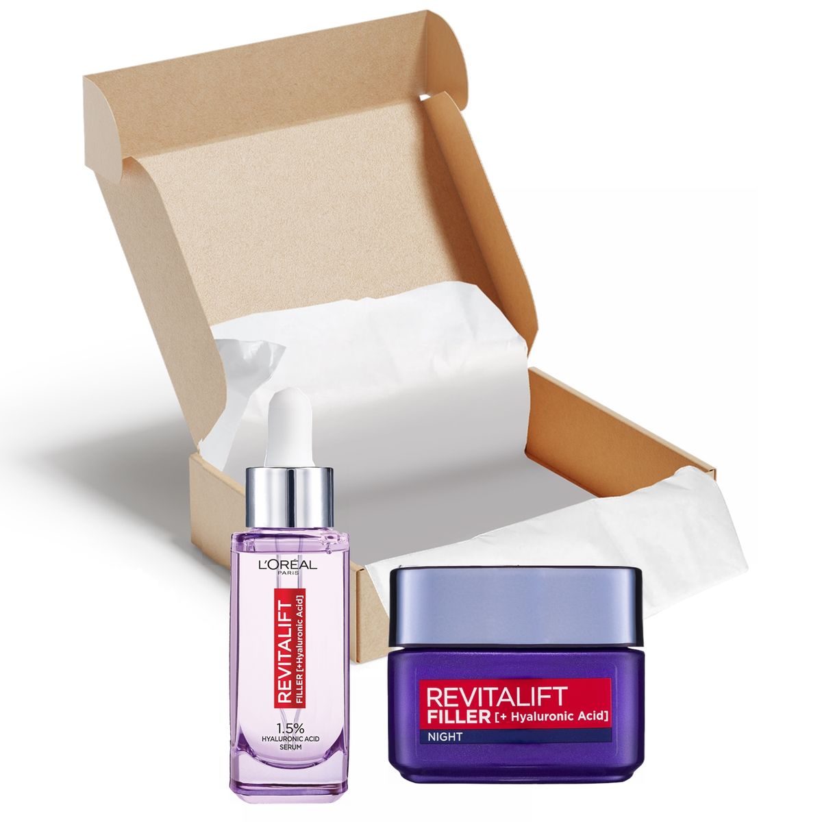 LOreal Revitalift Filler 1.5% Pure Hyaluronic Acid Bundle Set - 2