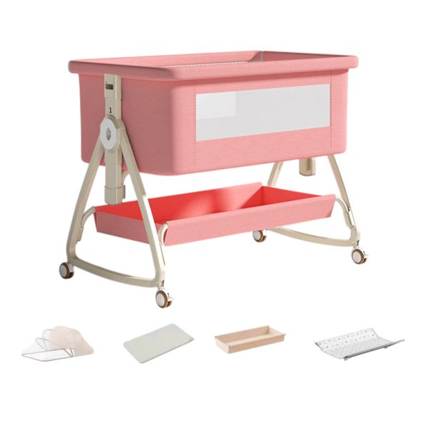 5 Piece - 4-in-1 Adjustable Baby Bassinet With &amp; Accessories