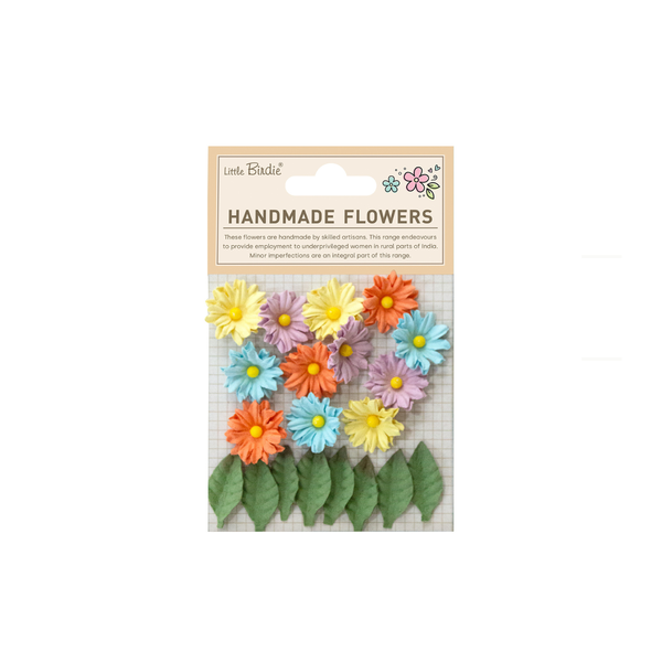 Handmade Flower Cyra - Vibrant Aura 20pc