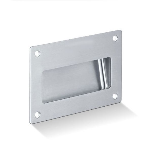 Inclined Rectangular Flush Pull 128x82mm