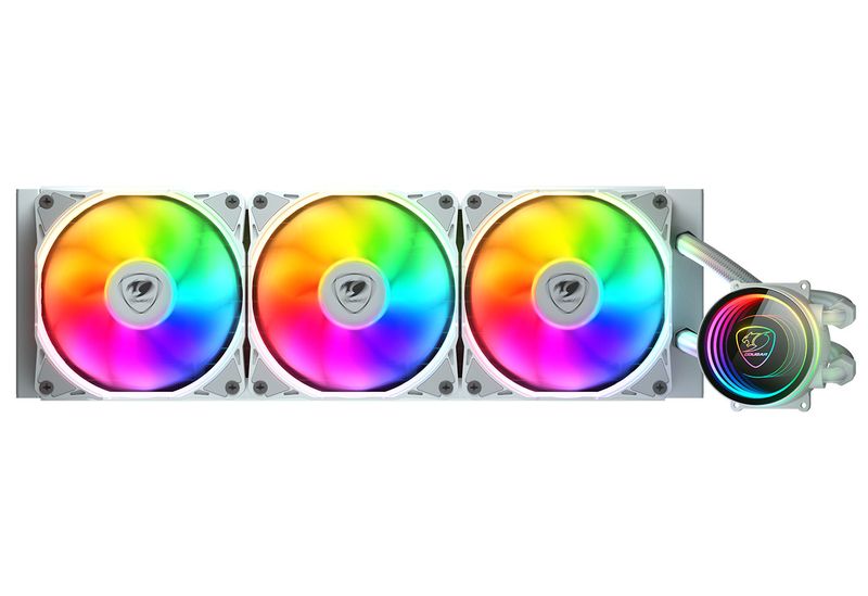 Cougar Poseidon Elite ARGB AIO 360mm CPU Liquid Cooler - White