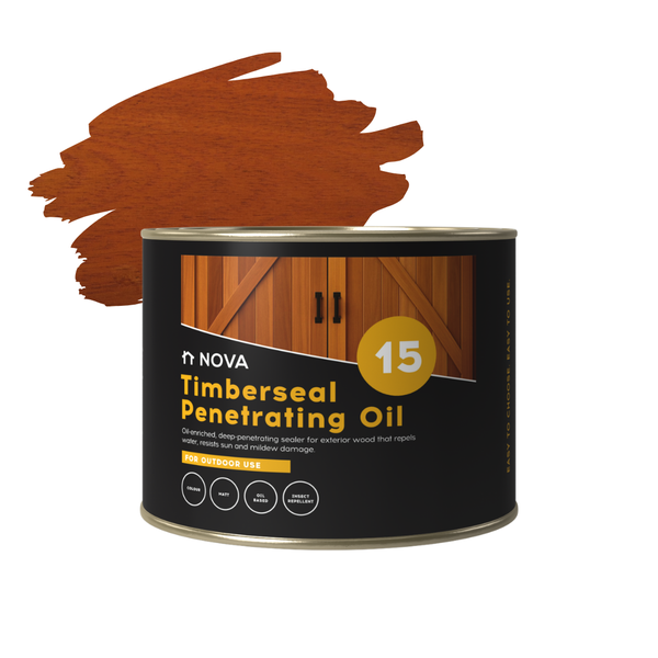 Nova Coatings - 15 Timberseal Penetrating Oil Mahogany - 1lt