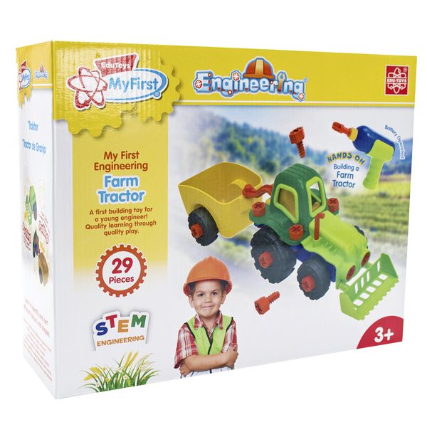 Edu-Science My First Construction Farm Tractor Set