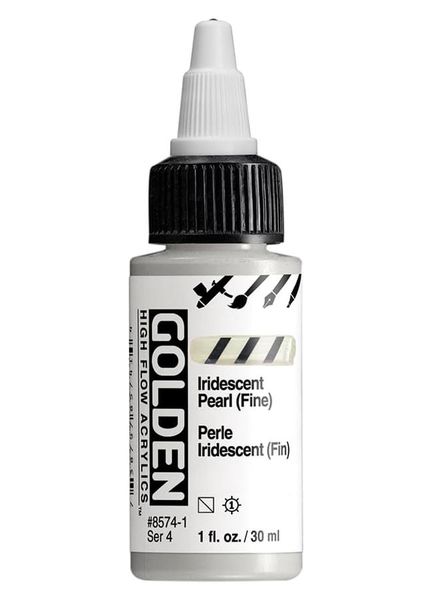 High Flow Acrylics by GOLDEN, 30ml / 1fl.oz - Iridescent Pearl [Fine]