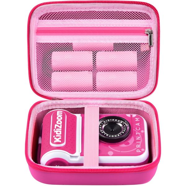 BotereuTech Hard Camera Case compatible with VTech KidiZoom PrintCam Pink