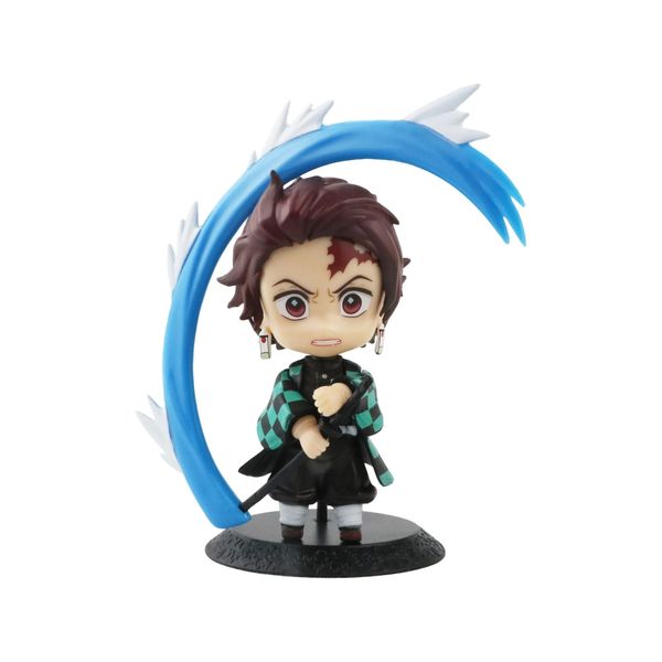 Demon Slayer Anime Tanjiro Kamado Water Breathing Cute Chibi Mini Figure