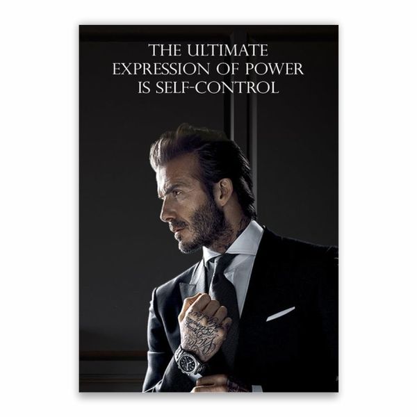 David Beckham Quote Poster - A1