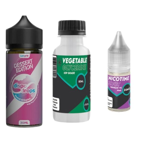 Dispo Drops Longfill Combo Pack 120ml - Sweet Krispies