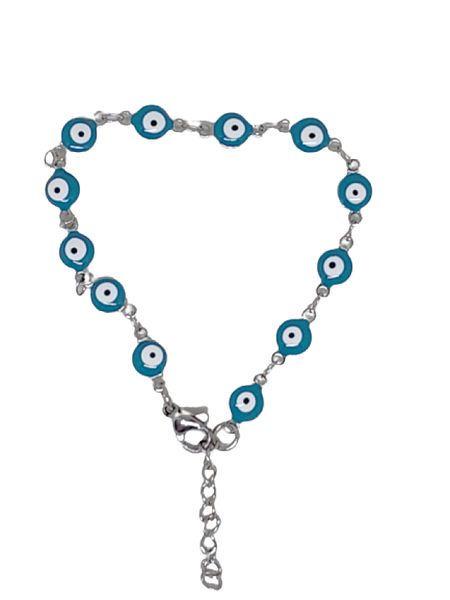 Stainless Steel Evil Eye Bracelet
