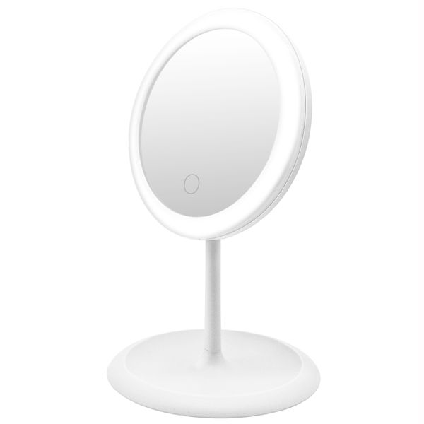 Goddessa Portable LED Beauty Mirror with Stand-White