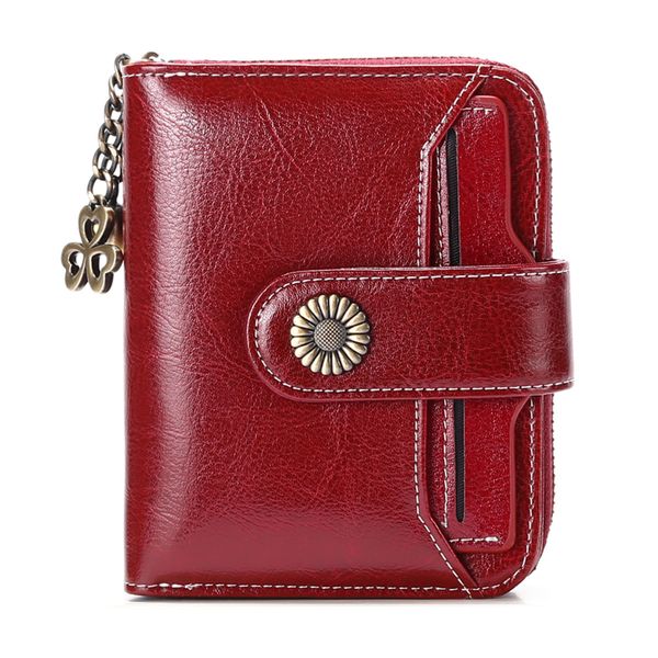 IPSTYLE Women's Wallet Stylish Fringed Zipper Card Holder Coin Purse