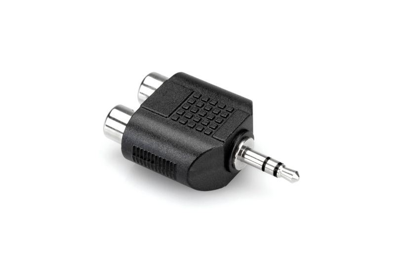 Hosa Adaptor - Dual RCA to 3.5 mm TRS