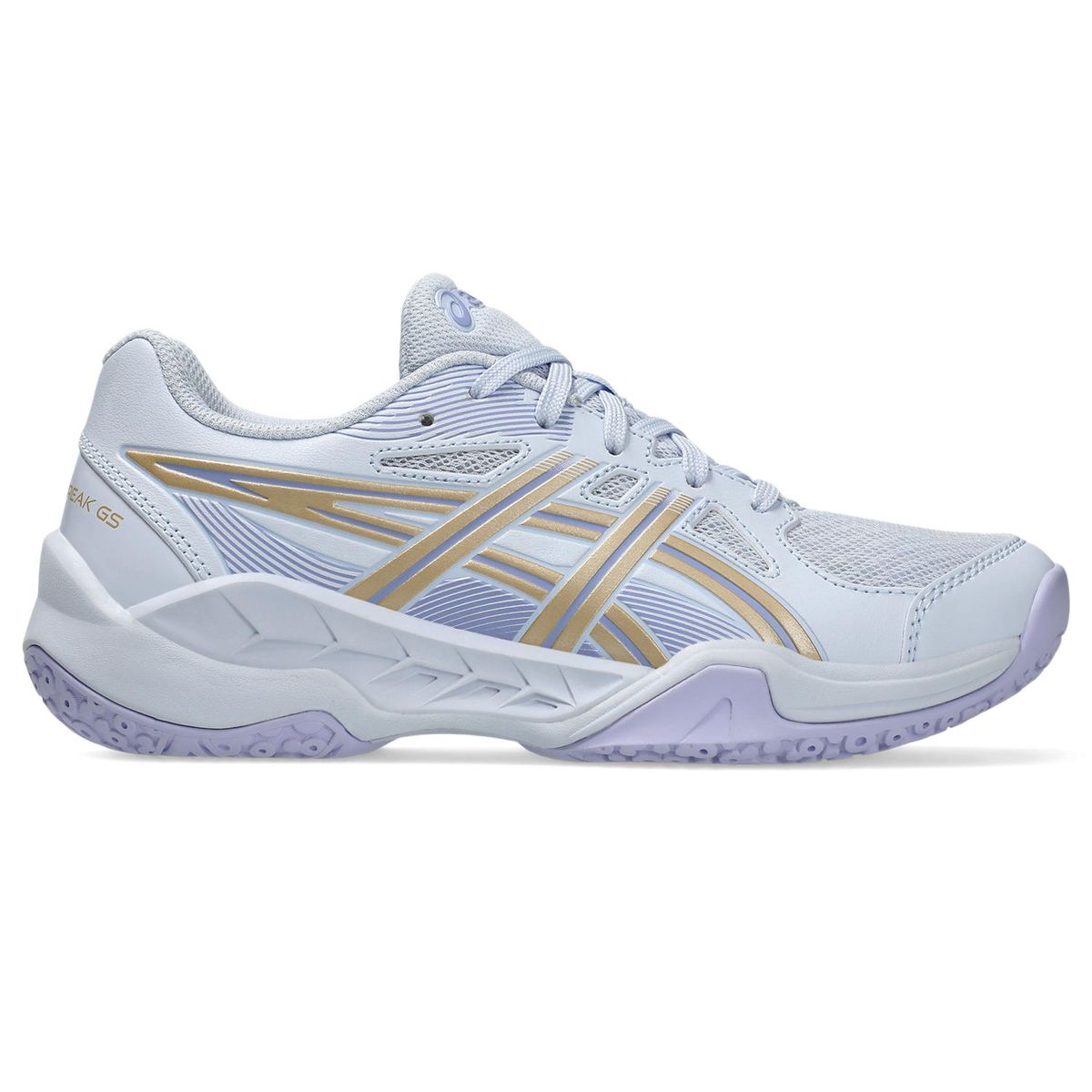 Asics Kids' Gel-Powerbreak Netball Shoes - Blue Fade/Champagne