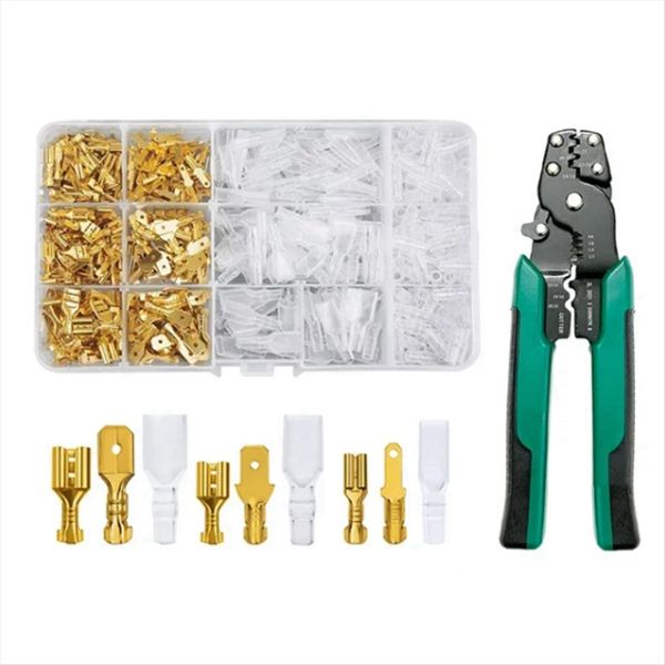 900 Pc Crimp Terminal U/O Shaped 2.8/4.8/6.3Mm Compatible with Universal