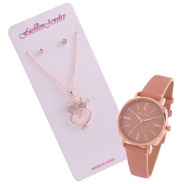 Bad Girl Blush Crush &amp; Jewellery Set