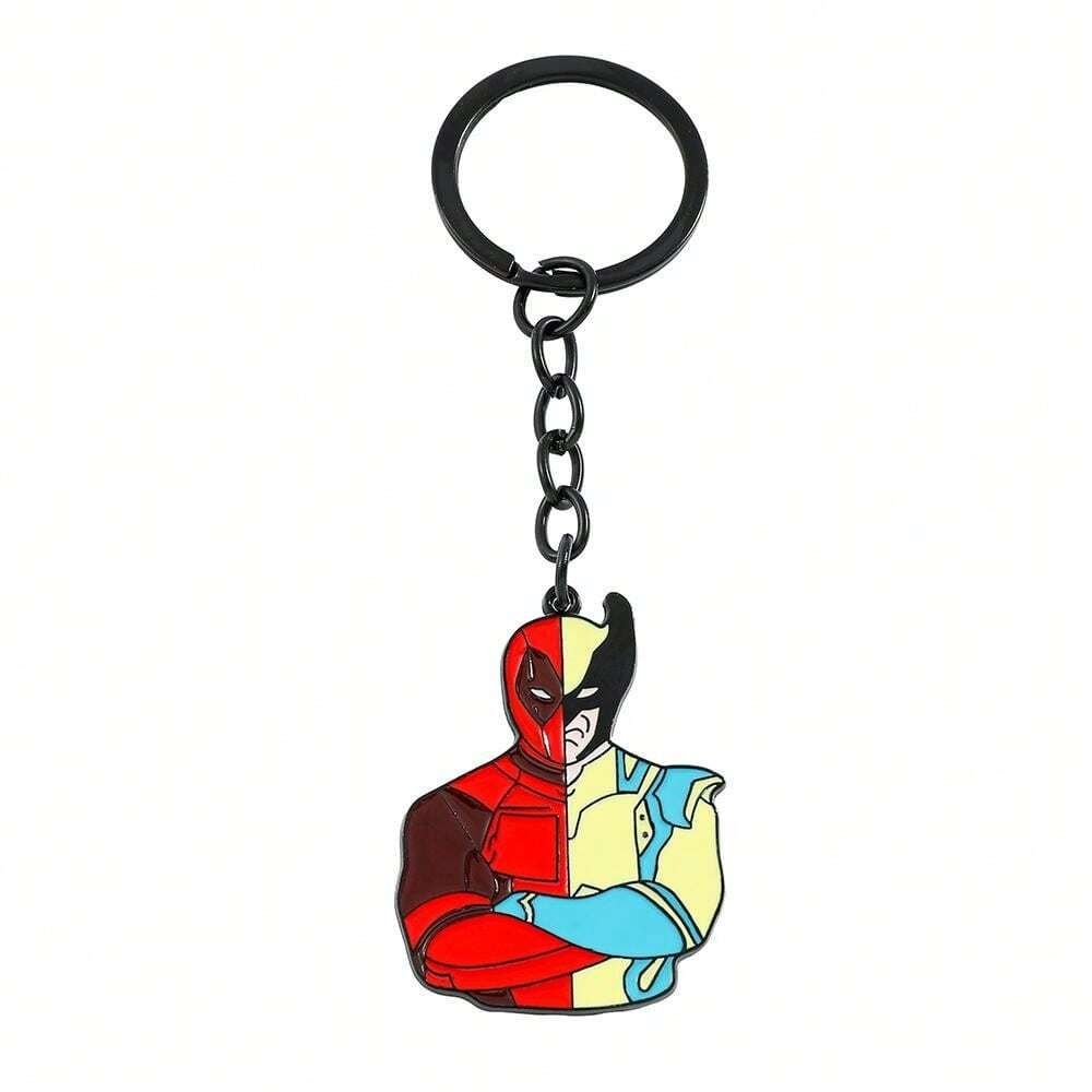 Deadpool and Wolverine 50-50 Stainless Steel Keyring