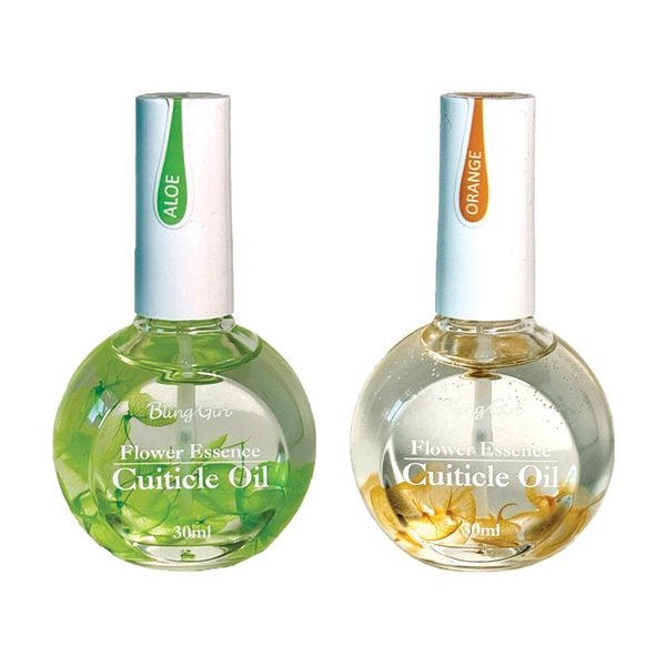 2 Piece Flower Essence Cuticle Oil - Aloe &amp; Orange (30ml Each)