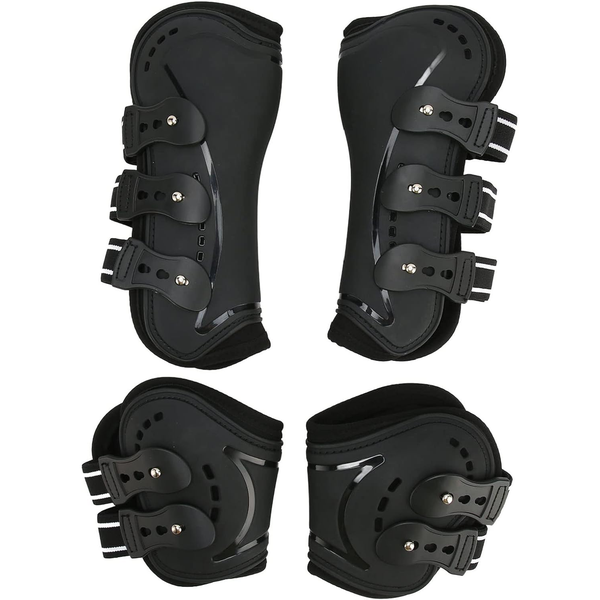 4Pcs Horse Tendon Boots Protective Set, Breathable Adjustable Horse Boots