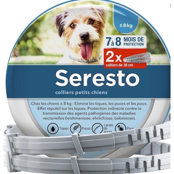 Dog Vet-Recommended Flea Tick Treatment Prevention Collar Under 18 lbs