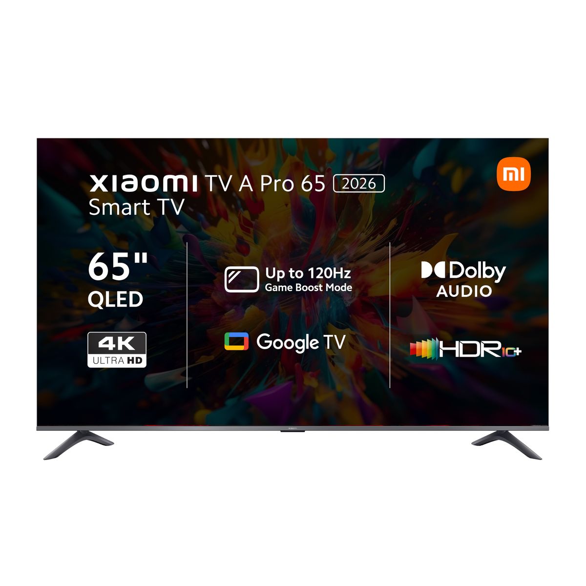 Xiaomi A Pro 65" QLED 4K Smart TV (HDR10, Google TV, Dolby Audio, 60Hz)