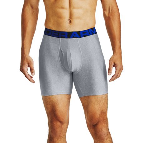 Under Armour Mens Charged Cotton 6-inch Boxerjock 3-Pack, Royal