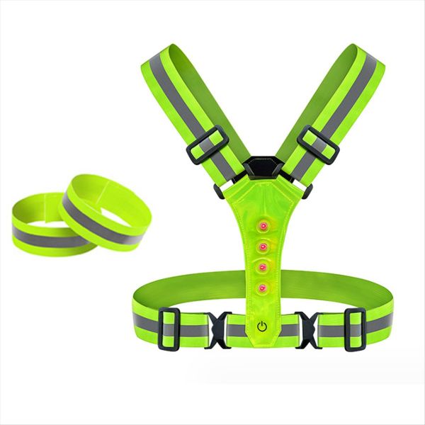 Led Reflective Vest Running Gear High Visibility Running Vest
