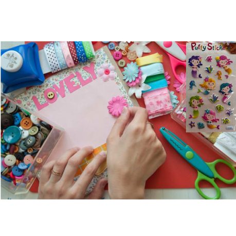 Bigfive 5 Sheets Self-Adhesive Craft Jewels And Gems Stickers