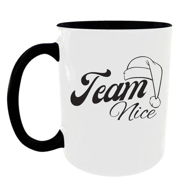 Team Nice Black Mug