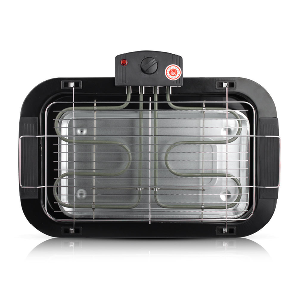 Electric Tabletop Grill &amp; BBQ-Non-Stick Cooking Plate with Adjustable Temp