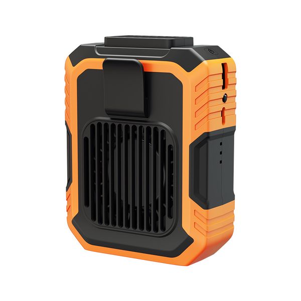 Portable Waist - Hanging Fan with Emergency Light &amp; Backup Power