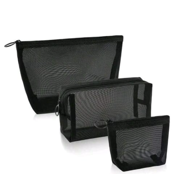 3 PCs portable toiletry bags