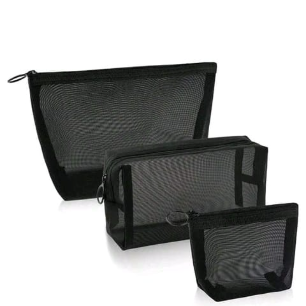 3 PCs portable toiletry bags