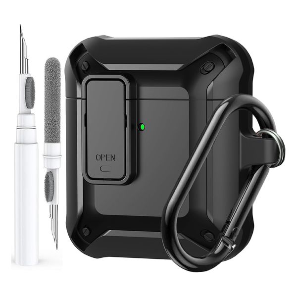 Airpods 2nd 1st Generation Case with Cleaner Kit Protective Keychain iPods