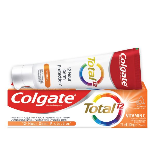 Colgate Total 12 Vitamin C Multi-benefit Antigerm Toothpaste - 75ml