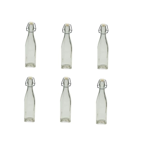 6 Pack Round Cliptop Bottle (250 ml)