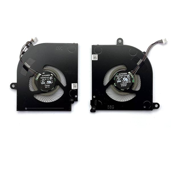 CPU + GPU Fan Compatible with MSI Stealth 15M B12UE MS-15B1 Laptop