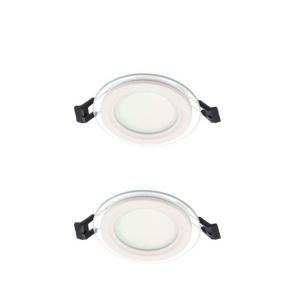 VITO LED Square Panel Recessed Downlight 75mm 3000K Lena 6w - Set of 2