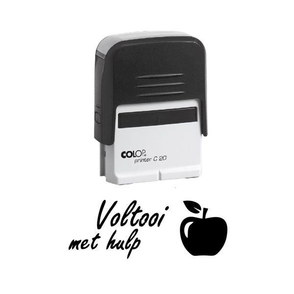 Colop C20 Self Inking Rubber Stamp - Voltooi Met Hulp