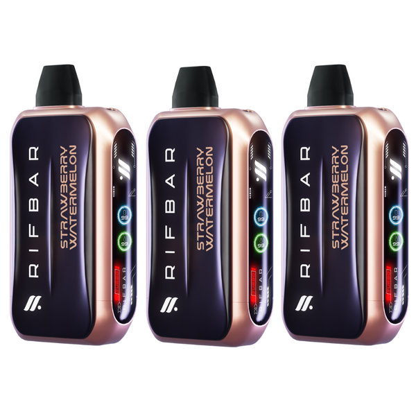 Rifbar Strawberry Watermelon Turbo - X Disposable Vape (Pack of 3)