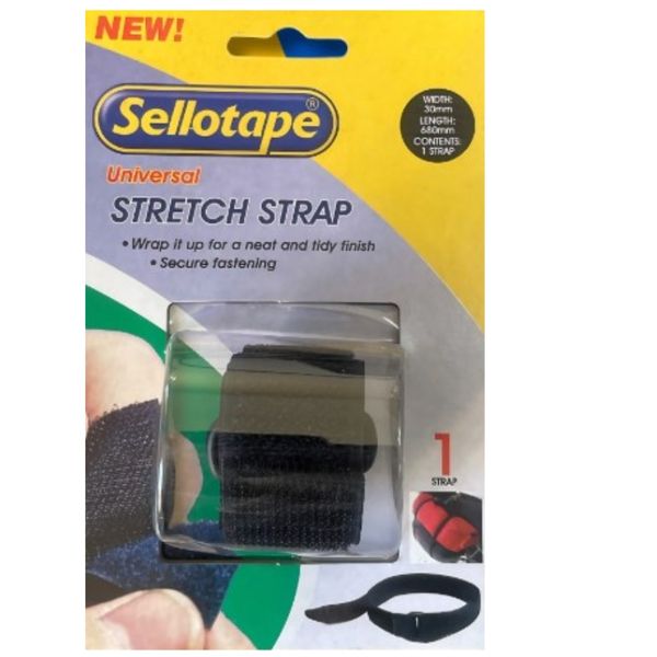 Sellotape - Universal Stretch Strap - 30 mm x 680 mm - 1 Strap