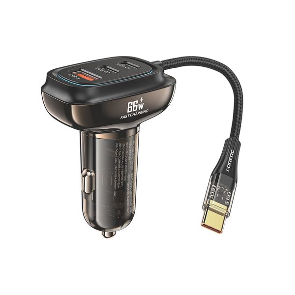 FONENG 60W Fast Charging Car Charger With Type-C Cable
