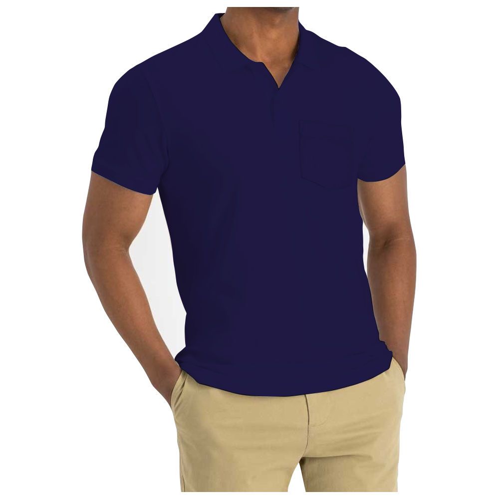 Pappa Joe - Men's Pocket Golf/Polo Shirt - Navy | Buy Online in South ...