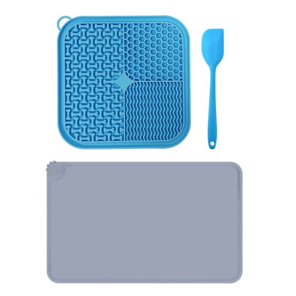 3pcs-Dog Cat Feeding Mat and Lick Pad