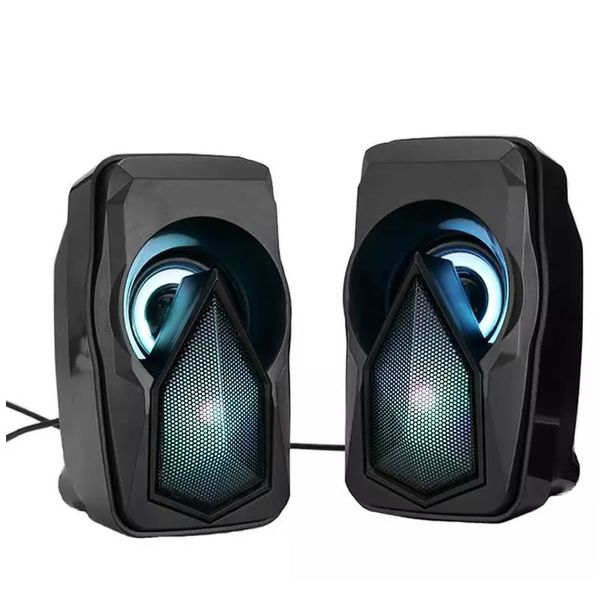 Portable USB 2.0 Wired Luminous LED Speaker AB-D376