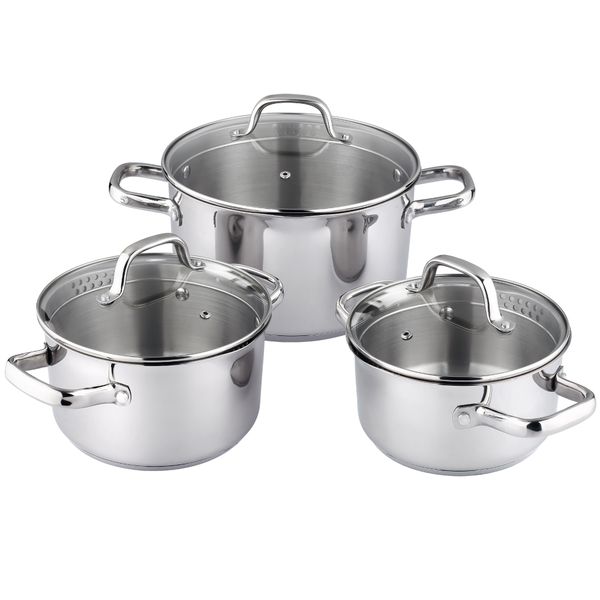 Russell Hobbs Stainless Steel 6 Piece Cookware Set