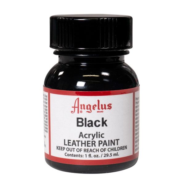 Angelus Acrylic Leather Paint - Black 1oz